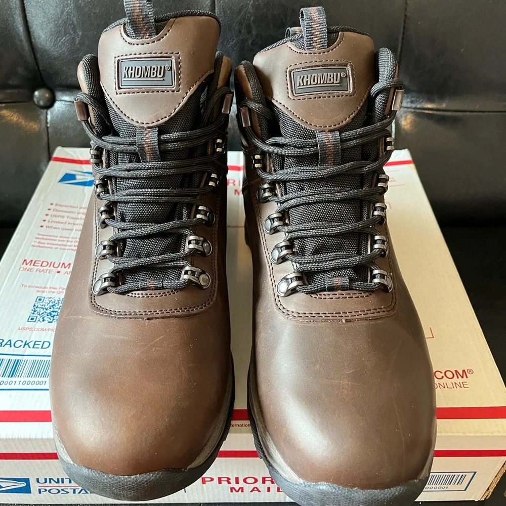 Khombu Ravine Waterproof Leather Hiking Boots Like New‎